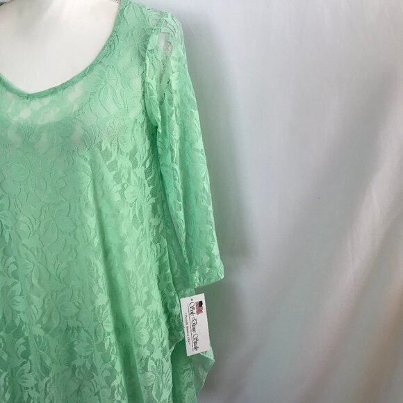 Sole Dione Studio Mint Green Lace Top. NWT - Picture 6 of 16